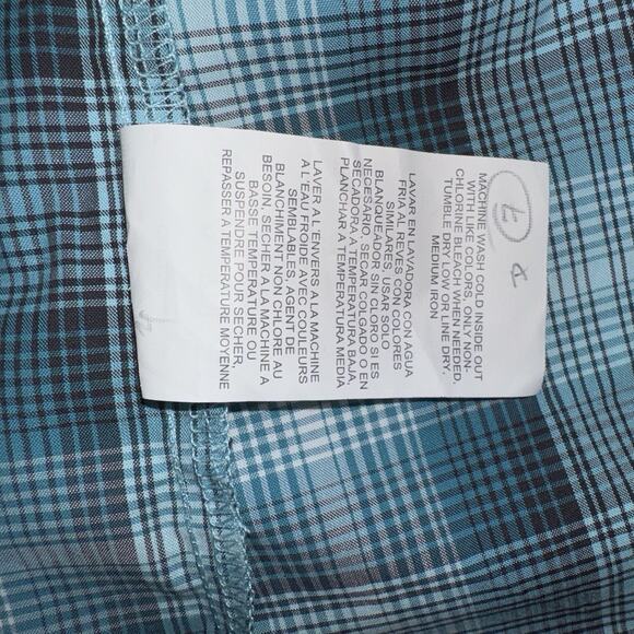 NWT Wrangler Boys XXL Light Blue Plaid Logo Button Down Shirt Western Cowboy - Picture 8 of 8